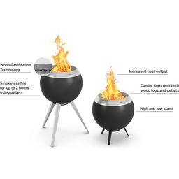 höfats MOON 45 Fire Bowl with High Base