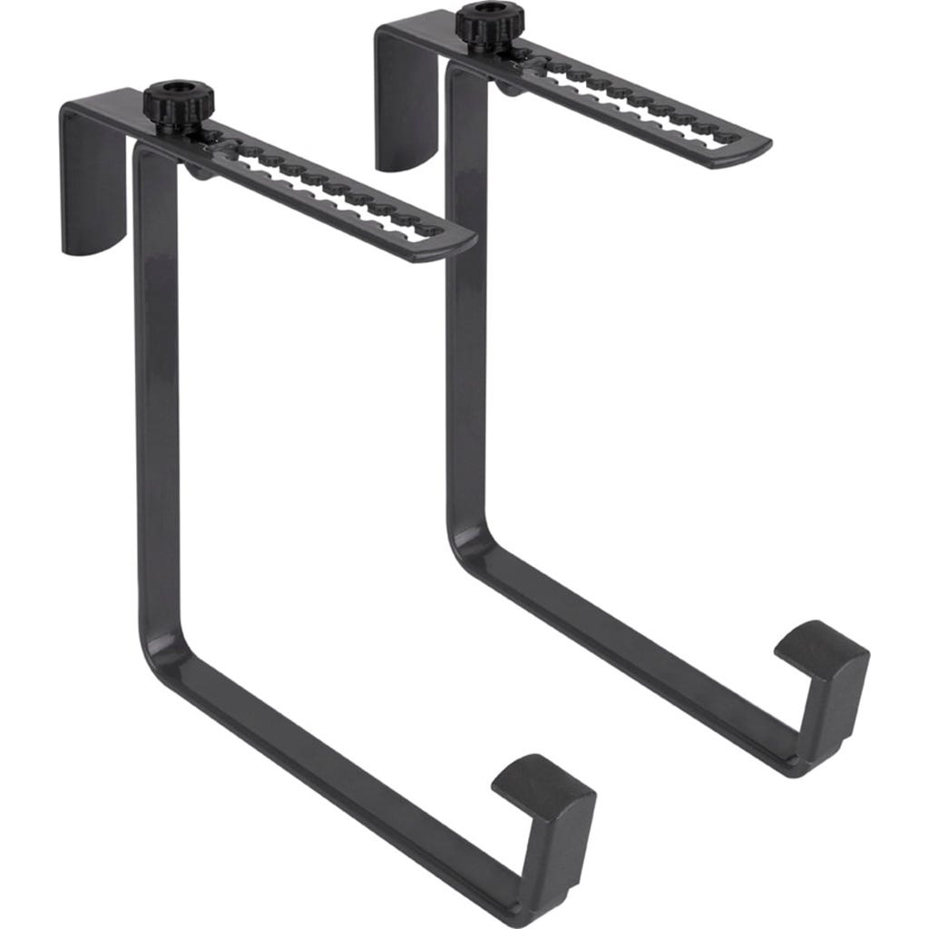 Set 3 Ganci A Muro Pieghevoli In Metallo Nero | Portavasi Per Piante | Supporto Per Fiori, Lanterne E Decorazioni | Hovico