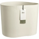 eden aquacare low Planter, 40 cm, Linen White