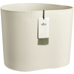 elho eden aquacare low Planter, 40 cm - Linen White