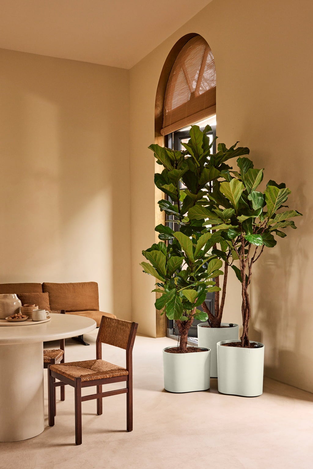 elho eden Planter, 25 cm - Linen White