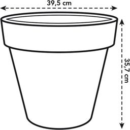 elho pure round 40cm Weiß - 1 Stk.