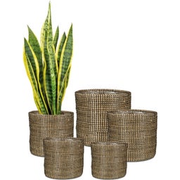 Scheurich Seagrass Planter - Black - Ø 24 cm