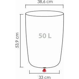 Scheurich Hohes Pflanzgefäß Linetto 54 - Stone Grey