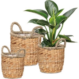 Scheurich Water Hyacinth Wicker Planter - Nature - Ø 34 cm