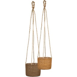 Scheurich Hanging Planter - Seagrass - 17 cm - Walnut