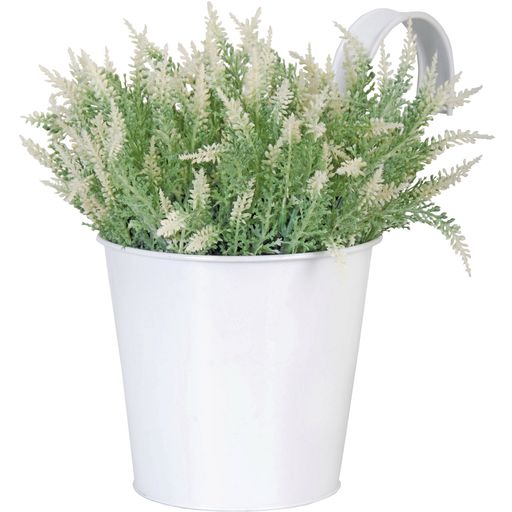 Esschert Design Flowerpot with a Hook - White - 1 item