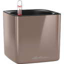 Lechuza Stolový kvetináč CUBE Glossy 14 - Smoky diamond highgloss