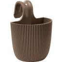 Blomkruka Groove 21x28 cm för Balkongräcke, taupe