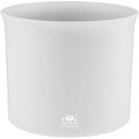 LENI Blumentopf Atlas Weiß - ⌀ 24,5 cm | H 20 cm