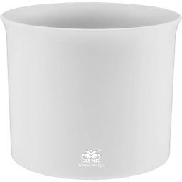 LENI Blumentopf Atlas Weiß - ⌀ 24,5 cm | H 20 cm