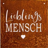 Dewoga Metal Sign "Lieblingsmensch"