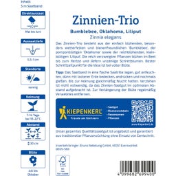 Kiepenkerl Zinnia Trio - 1 Pkg