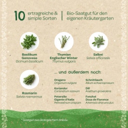 Saatgeschwister Saatgut Set Küchenkräuter BIO