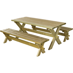PLUS A/S Nostalgi Table and 2 Benches