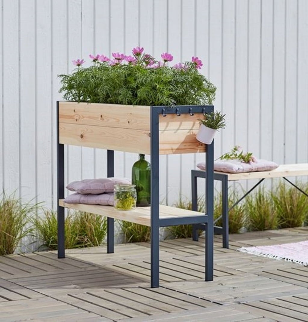 PLUS A/S FUNKIS Plant Box - Pine - 1 item