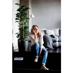 elho brussels rond wielen, 47 cm - antraciet