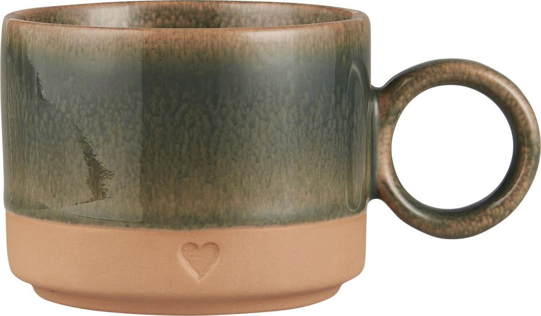 IB Laursen Mug with Heart - Green