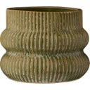 IB Laursen Planter with Grooves Ø 13.5 cm - Green