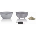 Lechuza CUBETO Stone 40 Planter - Stone Grey