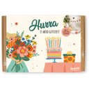 Large DIY Gift Box - Hooray, it's time to celebrate! - 1 Set