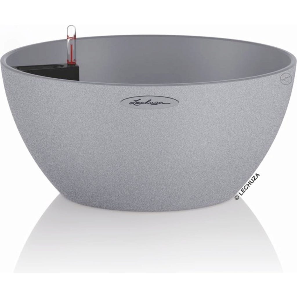 新品⭐︎Lechuza レチューザ　ストーングレー 35センチ Lechuza CUBETO Stone 30 Planter - Bloomling International