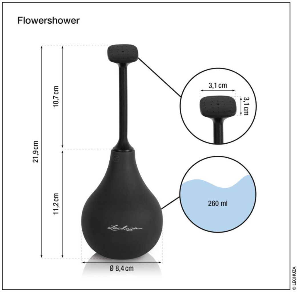 Lechuza Flowershower Blomsterdusch - Ljusgrå
