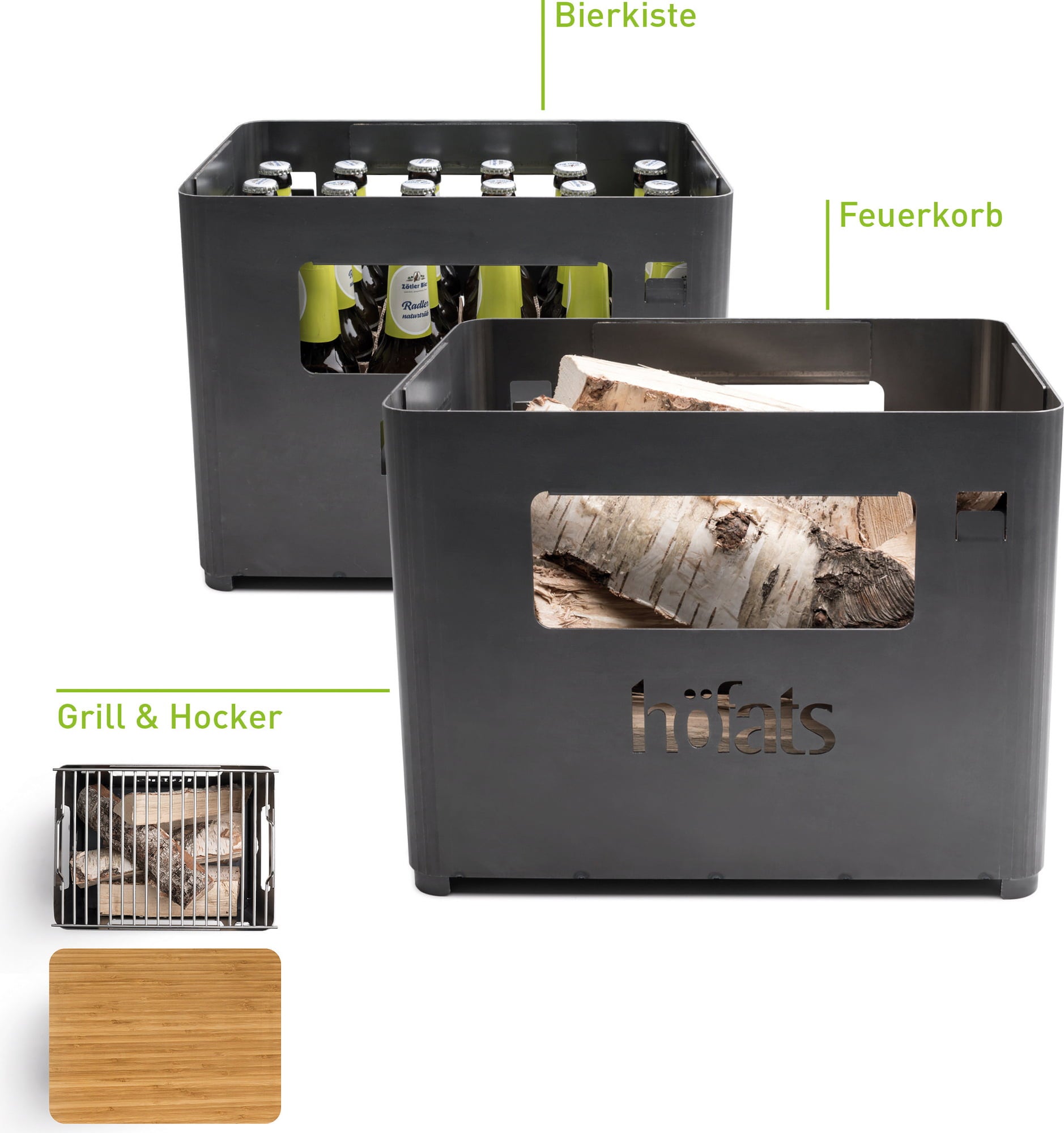höfats BEER BOX Brasero - 1 pcs