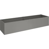 Raised Vegetable Bed, Quartz Grey-Metallic