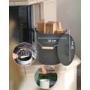 Livlig Metal Bucket with Lid, 12 L - Anthracite