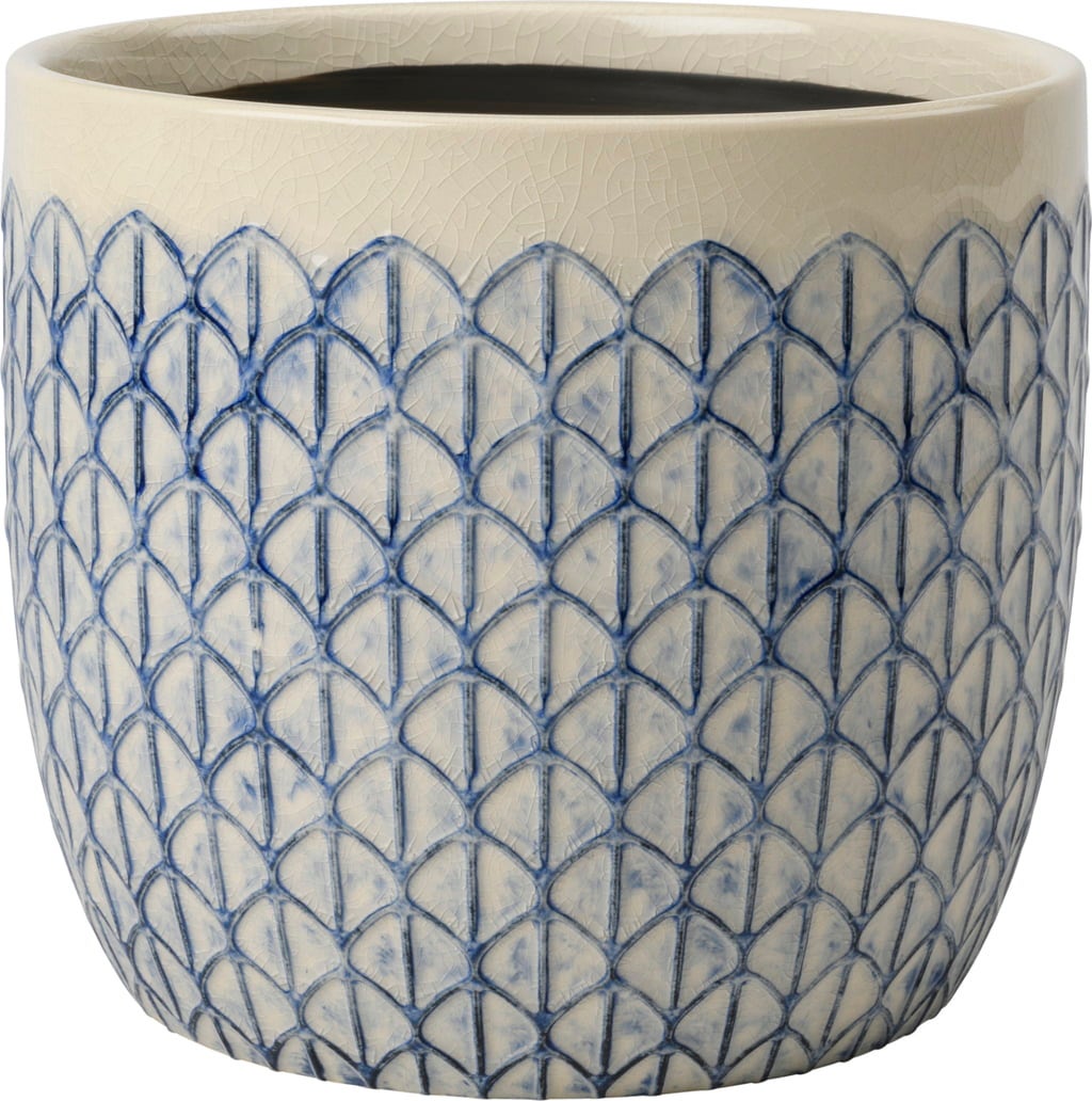 Macetero de Interior - Collector - Crème Geo, ⌀ 18 x 18 cm