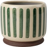 Zimmerpflanzentopf  "Collector" - Grün gestreift
