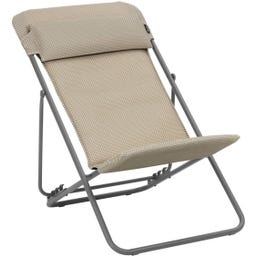 Transat Pliant MAXI TRANSAT+ avec Têtière - Moka