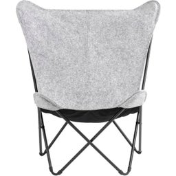 Fauteuil Papillon SPHINX SOFT Aspect Feutre - Plume