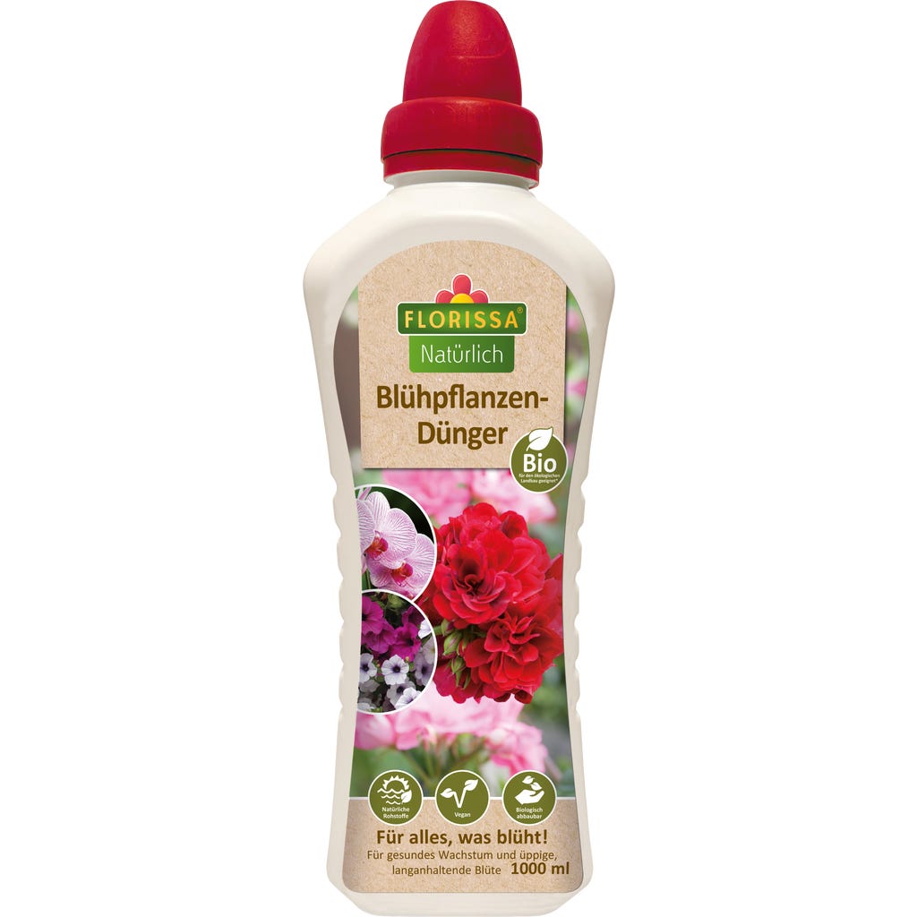 Florissa Bio Natrlich Blhpflanzen-Dnger, 1 Liter - Bloomling sterreich