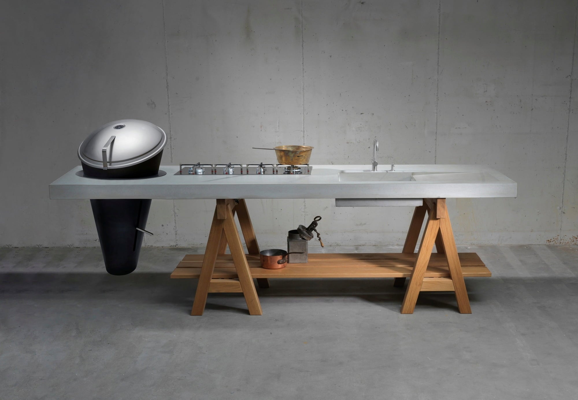 höfats CONE Built-in Coal Grill - 1 item