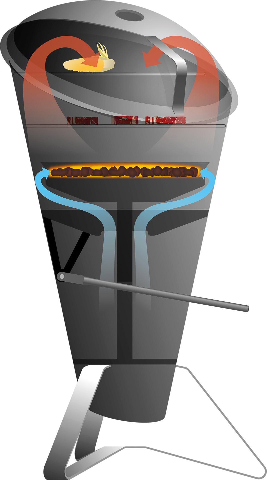 höfats CONE Built-in Coal Grill - 1 item