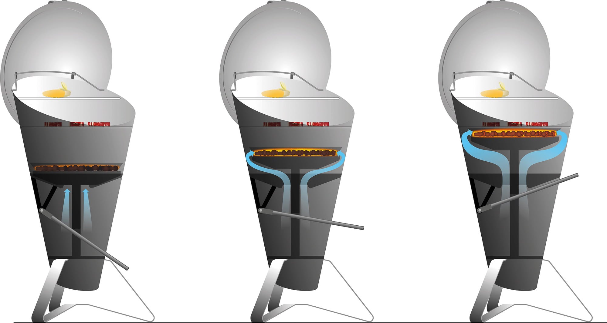 höfats CONE Built-in Coal Grill - 1 item