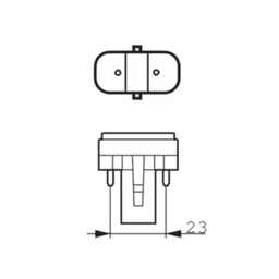 Lamp UVC Philips 7 W TC-S G23 - 1 stuk