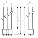 Lamp UVC Philips 36 W CC-L 2G11 - 1 stuk
