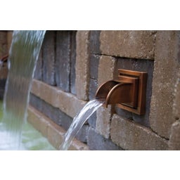 Oase Wall Water Spout, Square - Copper