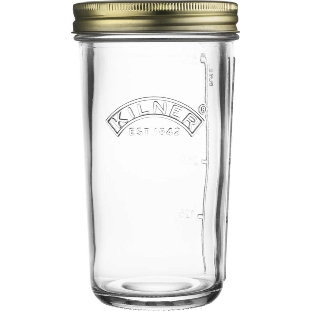 Kilner Vierkante Clip Top Kruidenpot 70ml (0.07L) Luchtdichte Glazen Pot Voor Het Opslaan Van Kruiden En Specerijen Ruimtebesparende Pantry Oplossing