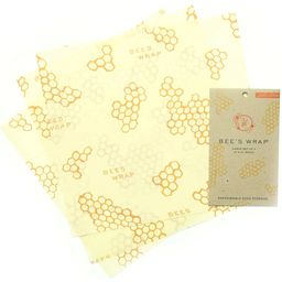 Bee's Wrap Bijenwasdoek Set van 3 - Large (33x35cm)