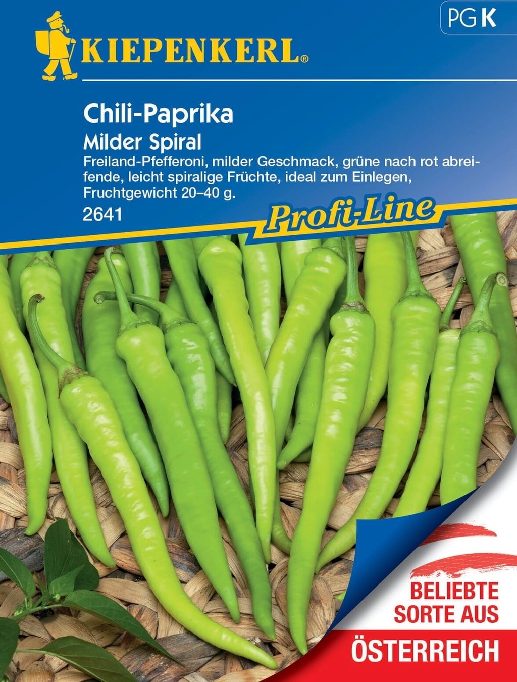 Kiepenkerl Chilipeppar 'Mild Spiral'