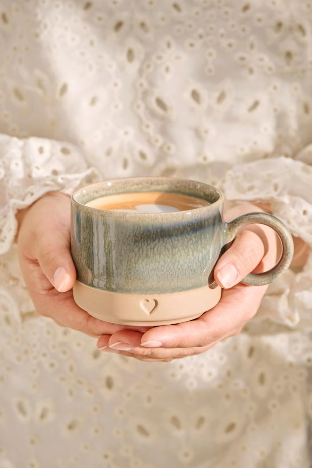 IB Laursen Mug with Heart - Green