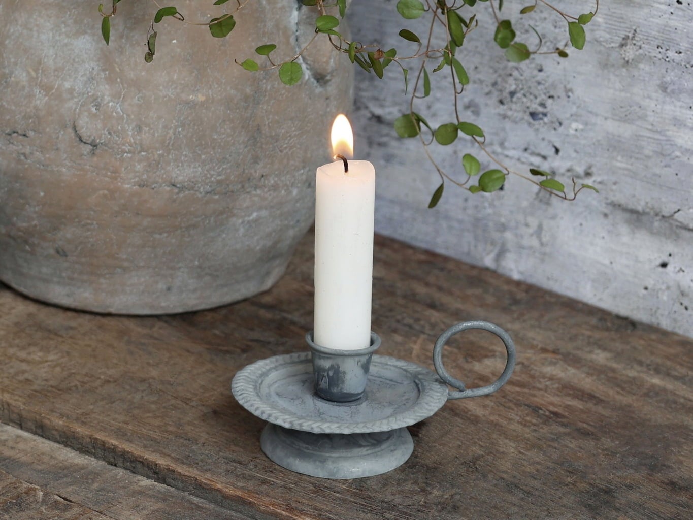 Chic Antique Candle Holder for Mini Tapers