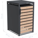 Westmann Contenitore per Rifiuti Lacina - 1x 240 Liter