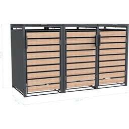 Westmann Afvalbak Box - Lacina - 3x 240 Liter