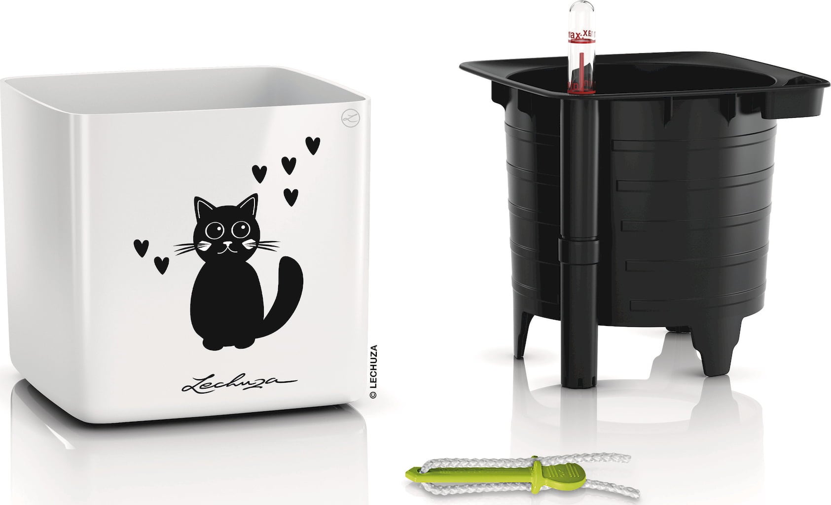 Lechuza Bordskärl CUBE Glossy CAT 14 - 1 st.