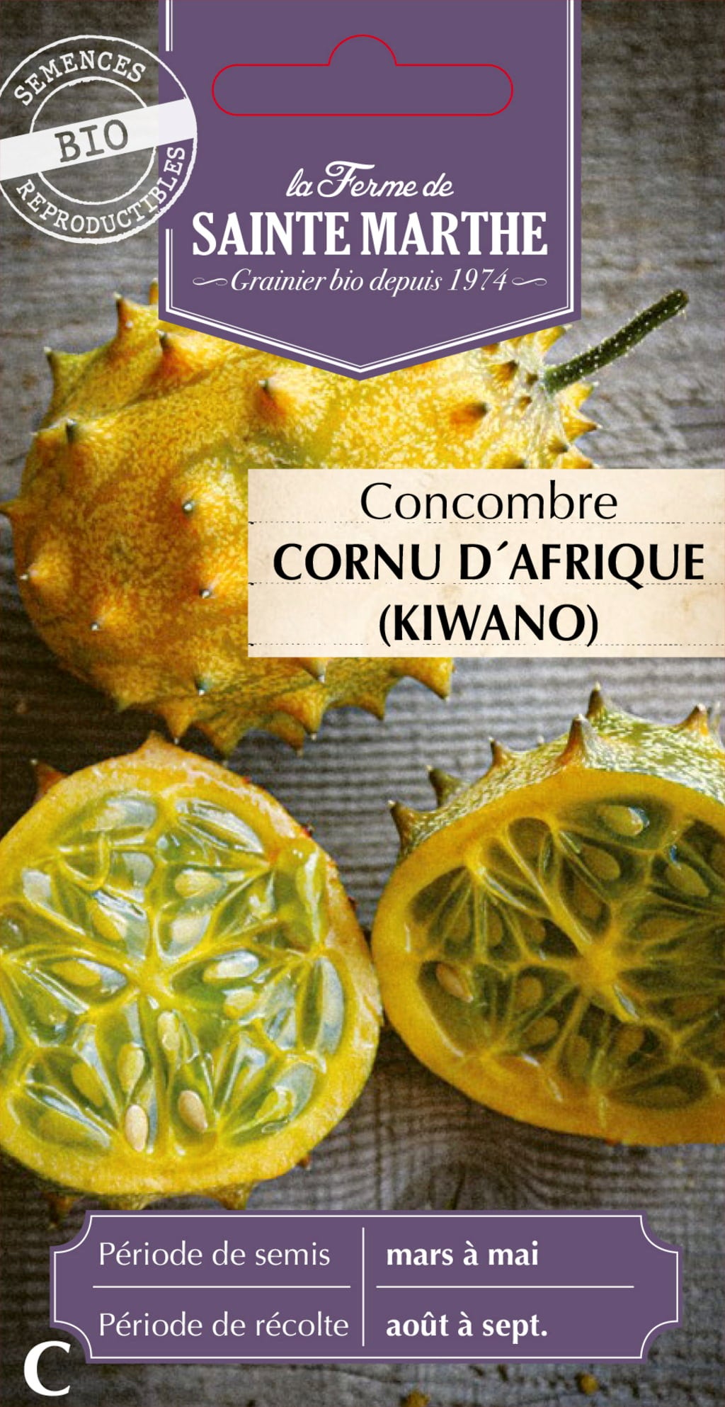 La Ferme de Sainte Marthe Concombre "Cornu d'Afrique (Kiwano)"